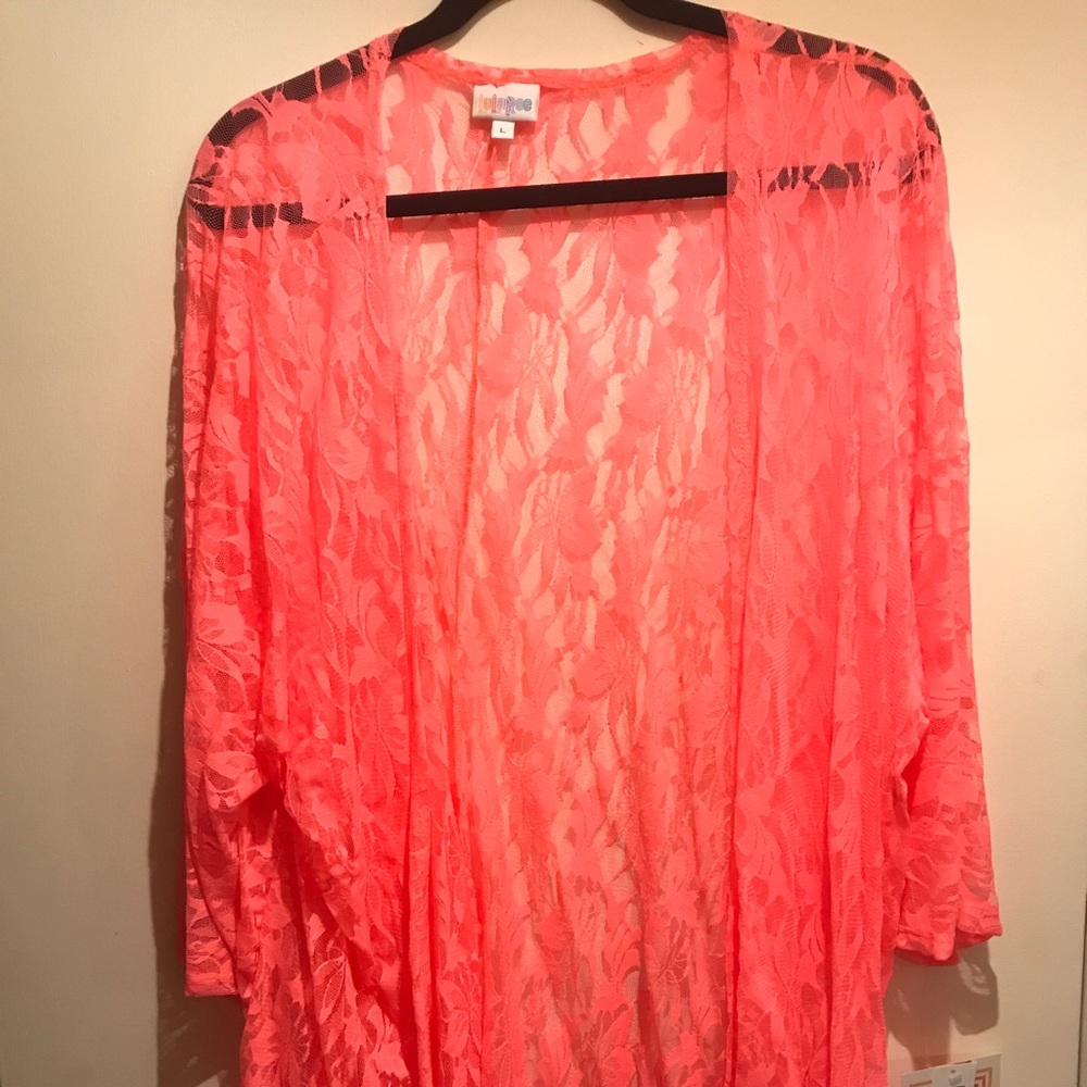LLR Lindsay, Size L, Bright Orange Lace.